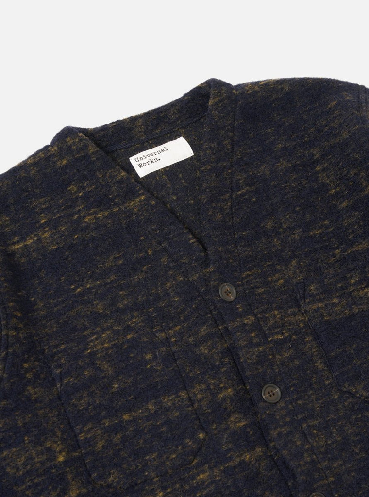 Marble Fleece Cardigan / Navy - STER/EO MUCCardigansUniversal WorksMBlue
