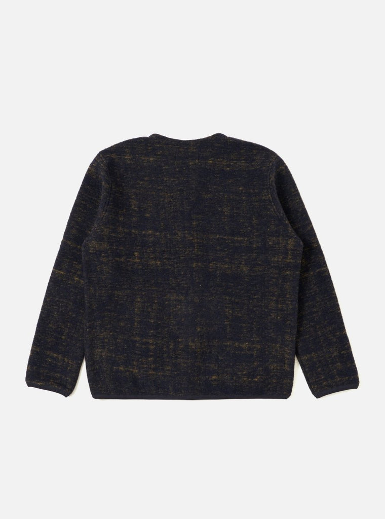 Marble Fleece Cardigan / Navy - STER/EO MUCCardigansUniversal WorksMBlue
