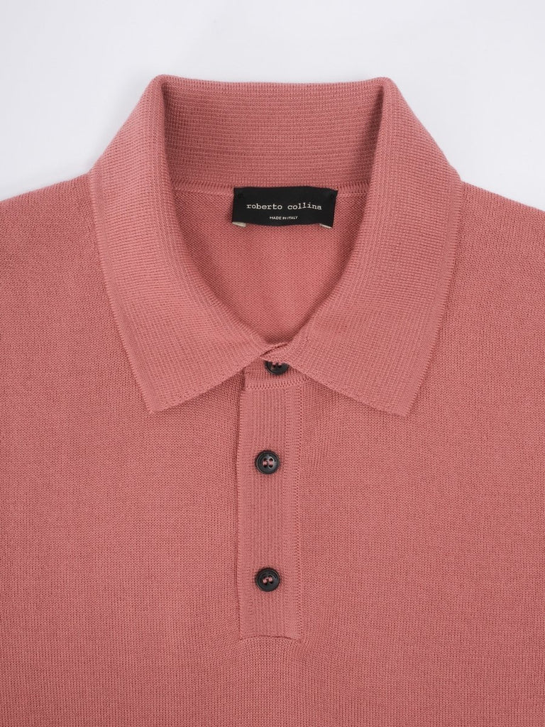 Merino Polo / Rose - STER/EO MUCKnitwearRoberto Collina48Rose