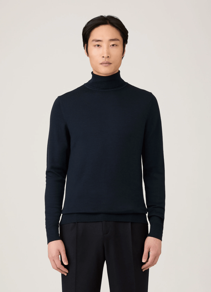 Merino Roll Neck Jumper / Navy - STER/EO MUCRollneckSunspelMBlue