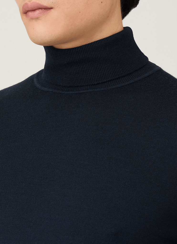 Merino Roll Neck Jumper / Navy - STER/EO MUCRollneckSunspelMBlue
