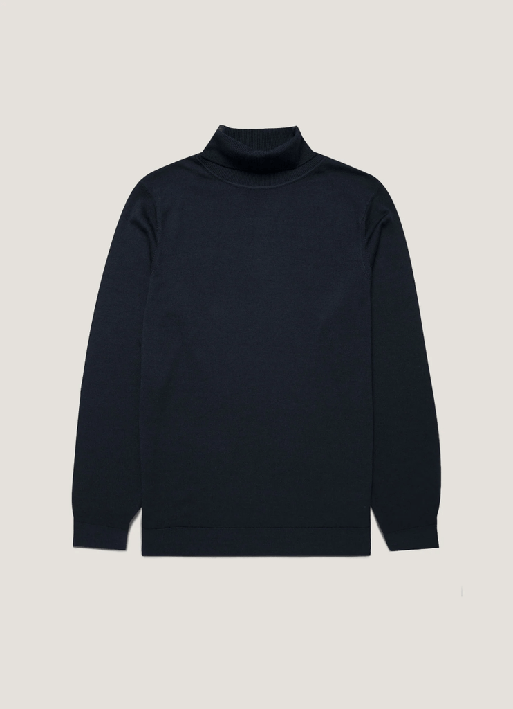 Merino Roll Neck Jumper / Navy - STER/EO MUCRollneckSunspelMBlue