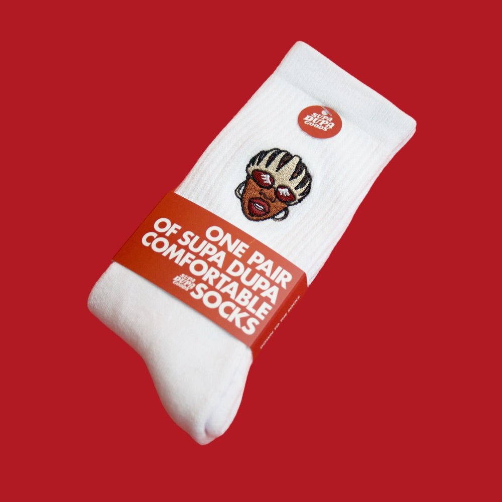Missy Elliot Socks - STER/EO MUCSocksSupa Dupa GoodsSWhite