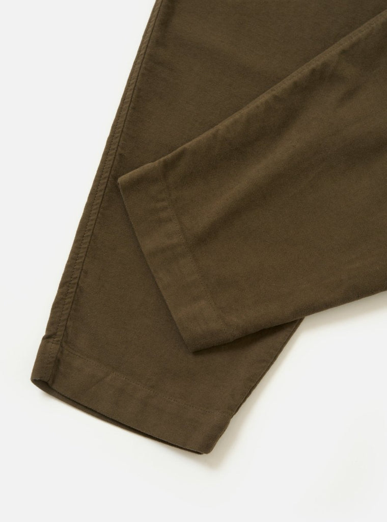 Moleskin Pleated Track Pant / Khaki - STER/EO MUCTrousersUniversal Works30Brown