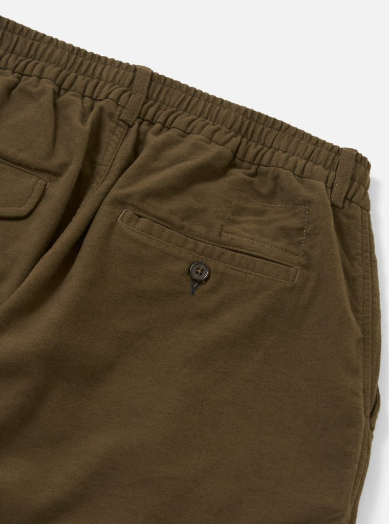 Moleskin Pleated Track Pant / Khaki - STER/EO MUCTrousersUniversal Works30Brown