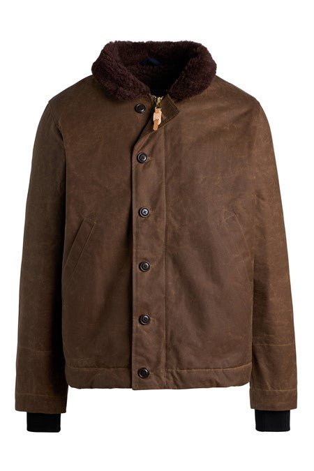 New Deck Jacket / Dark Tan - STER/EO MUCJacketCeccarelli42Brown