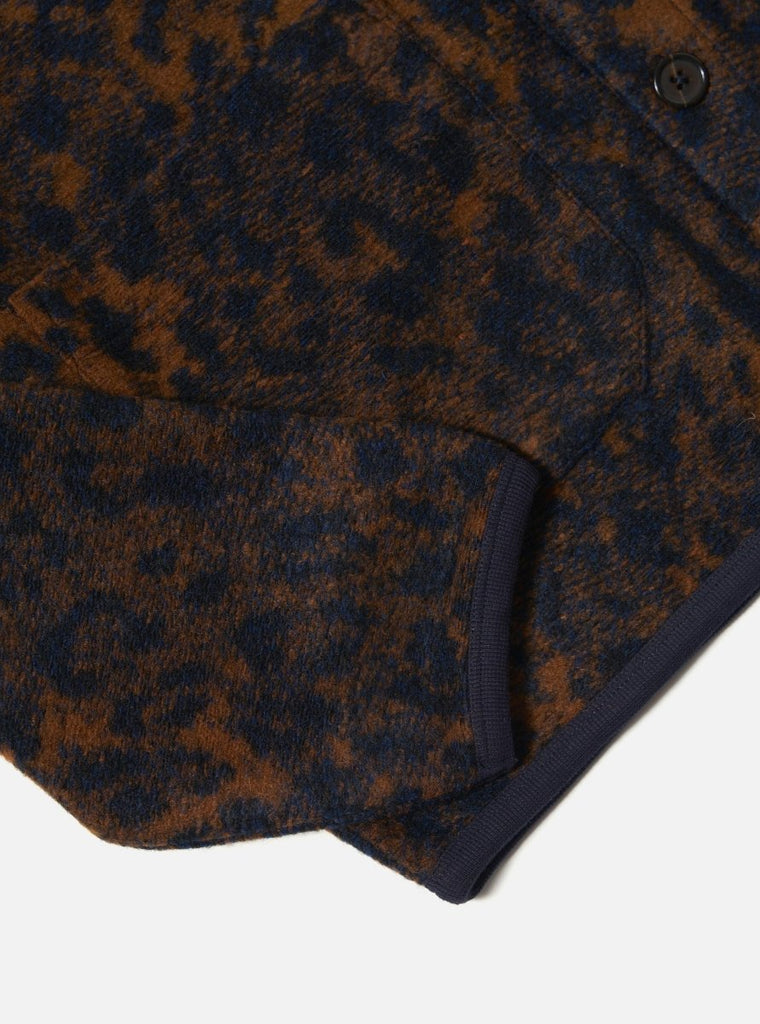 Night Leo Cardigan / Dark Navy/Brown - STER/EO MUCCardigansUniversal WorksMBlue