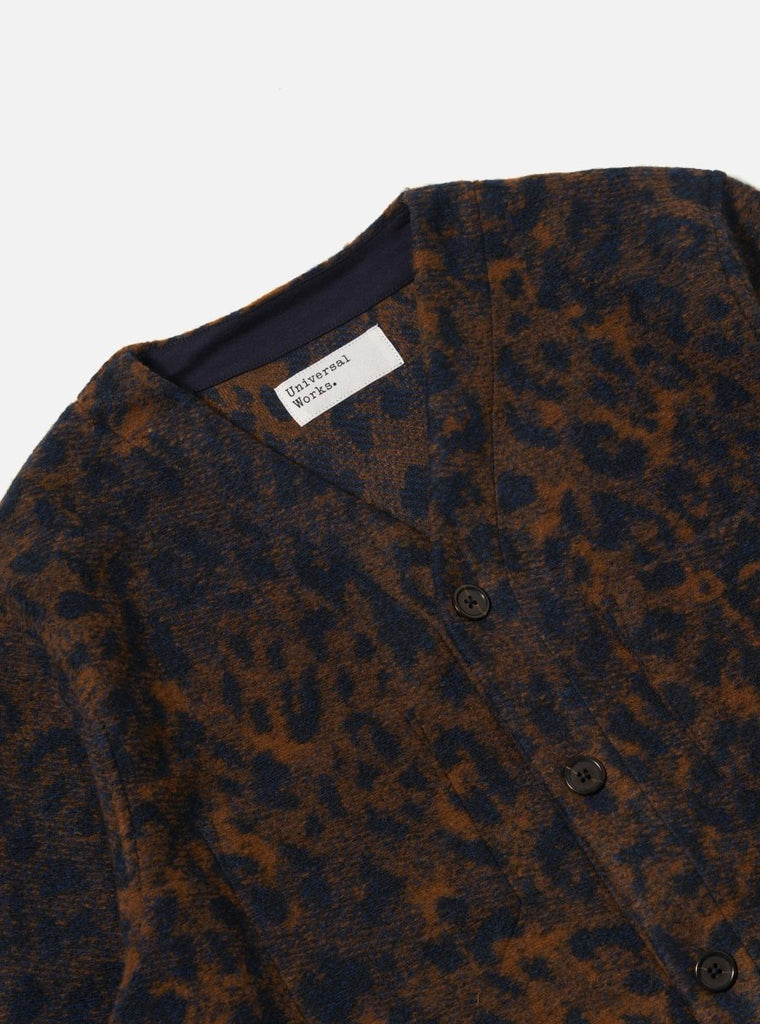 Night Leo Cardigan / Dark Navy/Brown - STER/EO MUCCardigansUniversal WorksMBlue