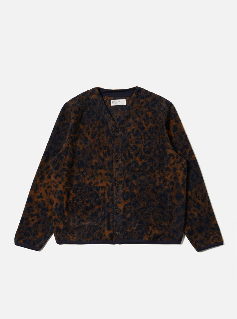 Night Leo Cardigan / Dark Navy/Brown - STER/EO MUCCardigansUniversal WorksMBlue