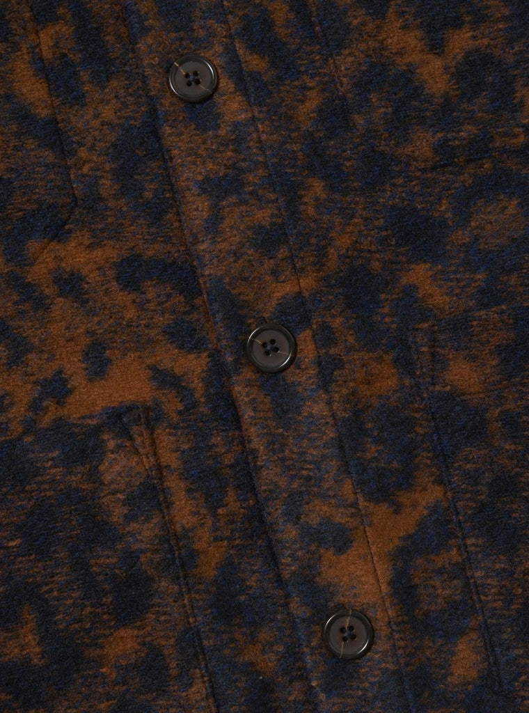 Night Leo Cardigan / Dark Navy/Brown - STER/EO MUCCardigansUniversal WorksMBlue