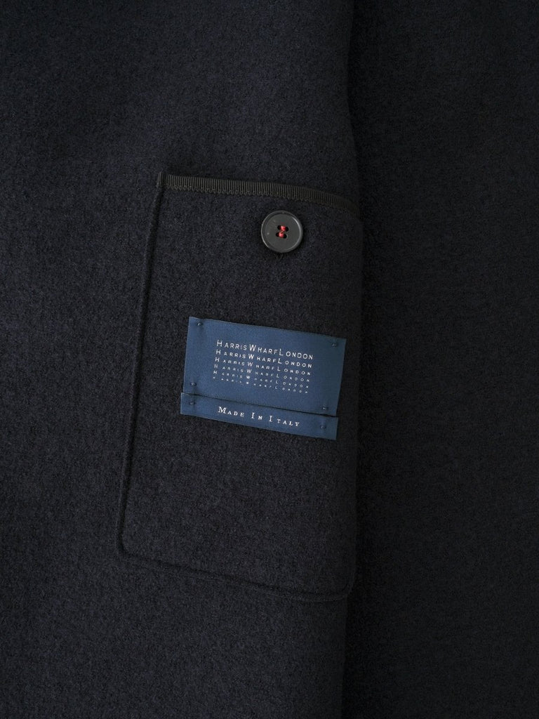 Overcoat Boiled Wool / Navy Blue - STER/EO MUCCoatHarris Wharf London48Blue