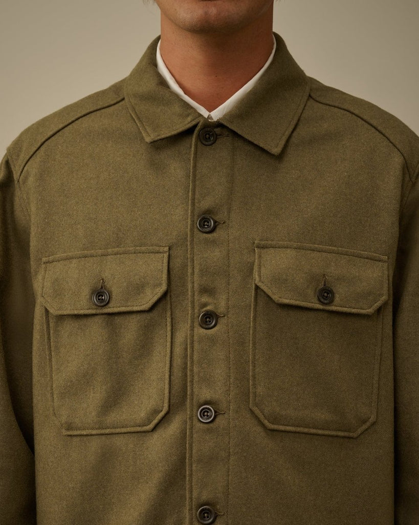 Overshirt Felted / Capers - STER/EO MUCOvershirtC.P. CompanyMGreen