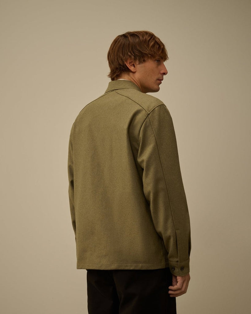 Overshirt Felted / Capers - STER/EO MUCOvershirtC.P. CompanyMGreen