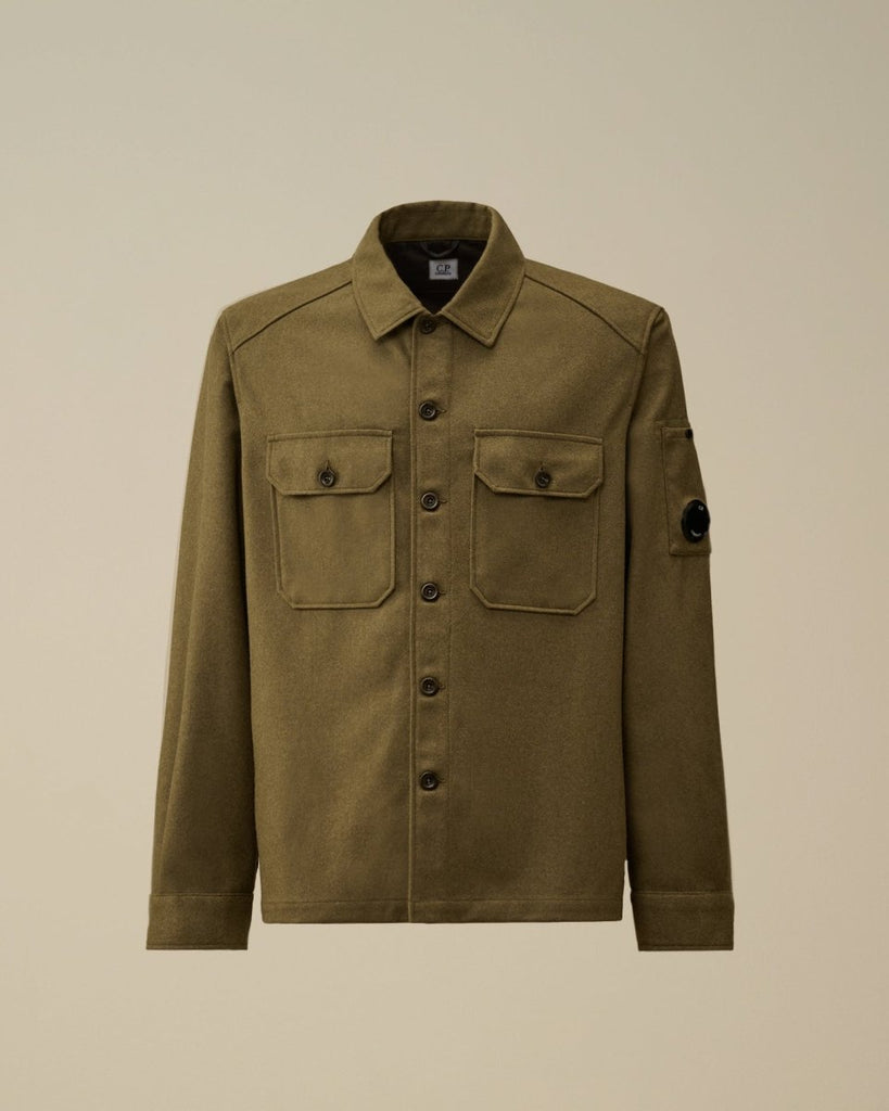 Overshirt Felted / Capers - STER/EO MUCOvershirtC.P. CompanyMGreen