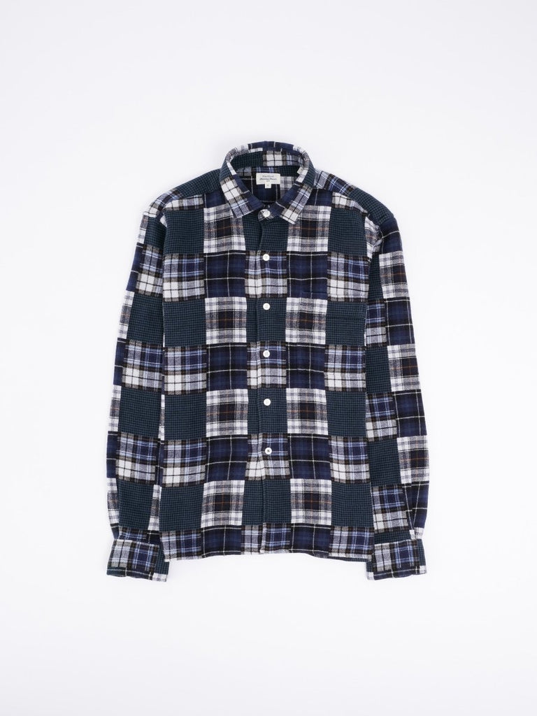 Patt Patchwork Check Shirt / Blue - STER/EO MUCJacketHartfordMBlue