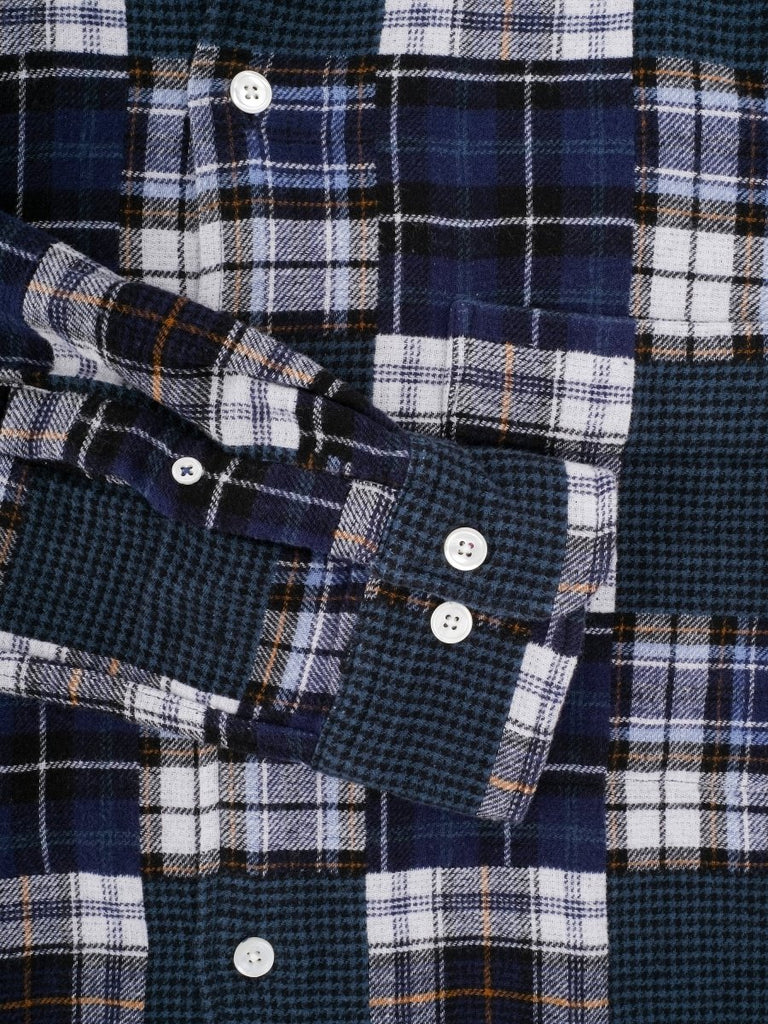 Patt Patchwork Check Shirt / Blue - STER/EO MUCJacketHartfordMBlue