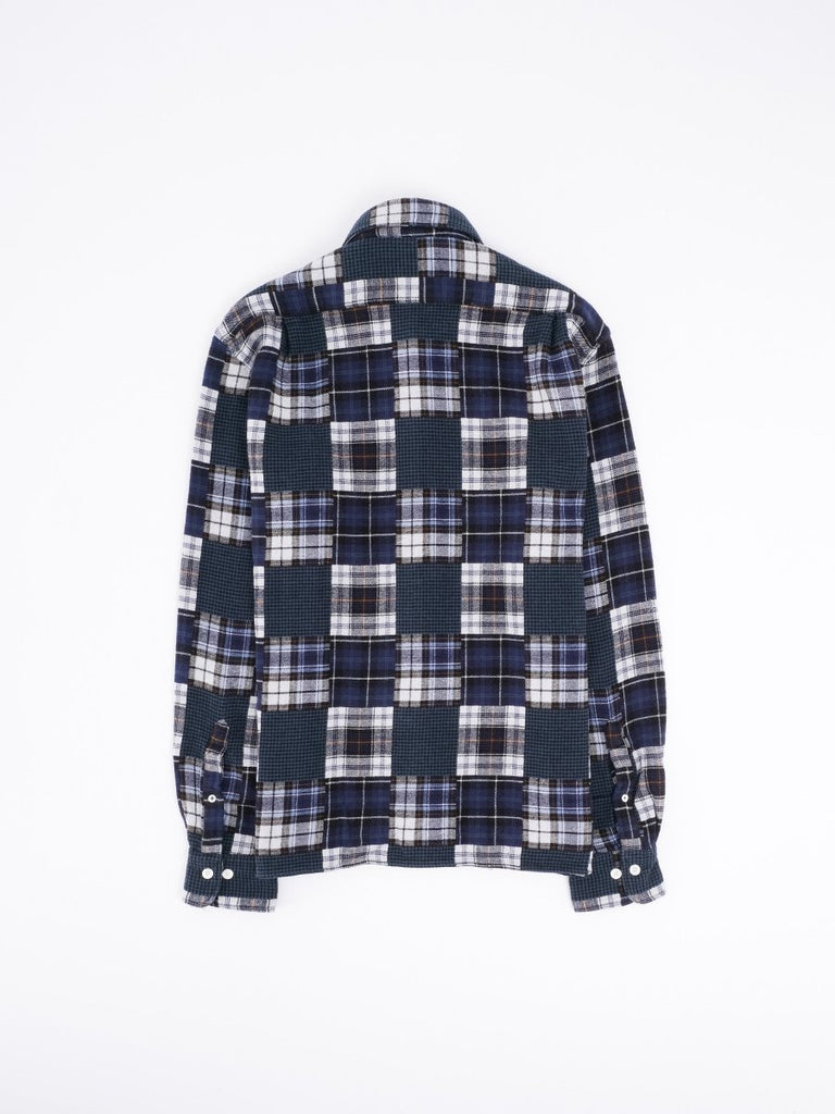Patt Patchwork Check Shirt / Blue - STER/EO MUCJacketHartfordMBlue