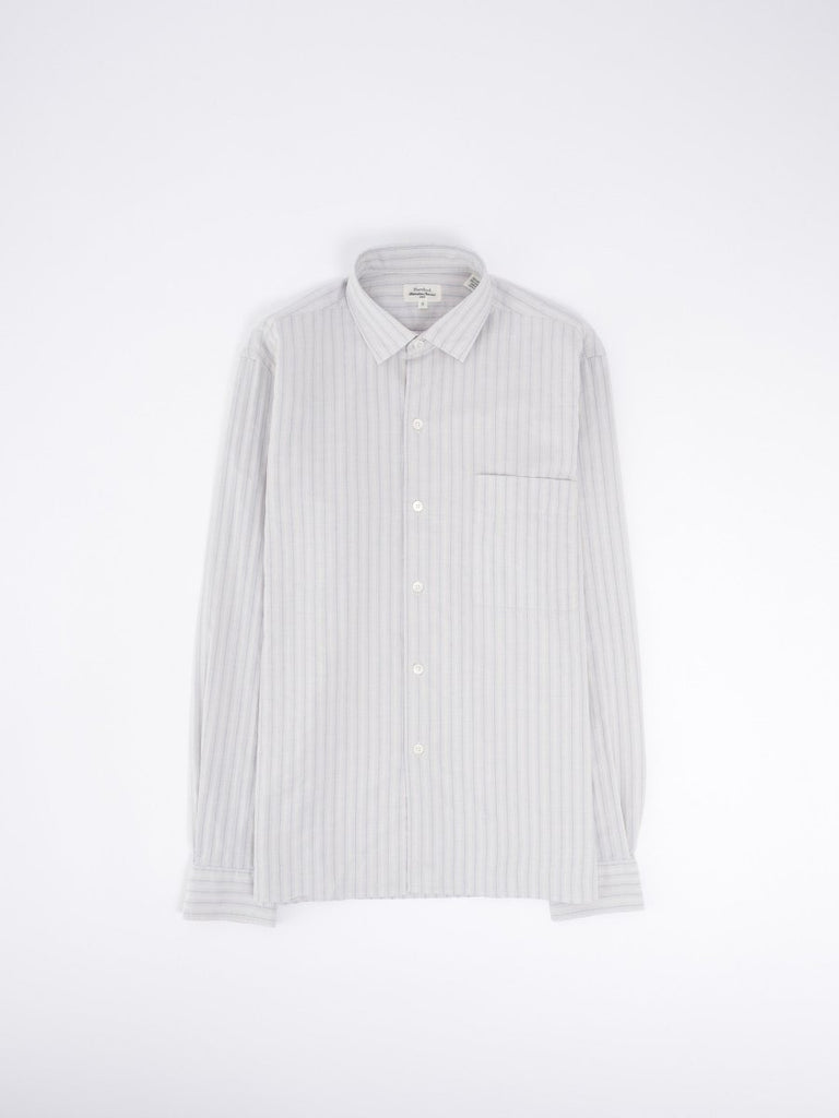 Patt Stripe Pkt Shirt / Ivory - STER/EO MUCPlain ShirtsHartfordMWhite