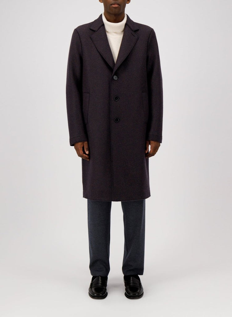 Patterned Cashmere Blend Coat / Brown Blue - STER/EO MUCCoatHarris Wharf London48Brown
