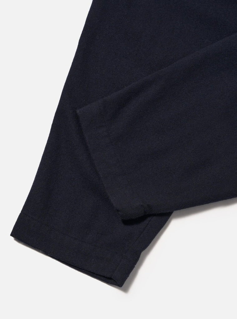 Pleated Soft Wool Track Pant / Dark Navy - STER/EO MUCTrousersUniversal Works30Blue