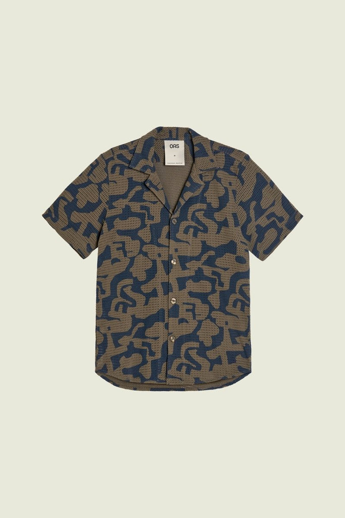 Puzzlotec Cuba Net Shirt / Morel - STER/EO MUCShirt Short SleeveOASMMulticolour
