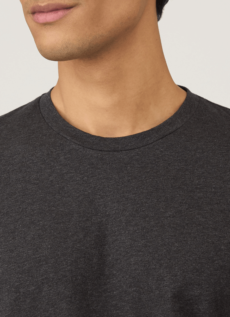 Riviera Crew T-Shirt / Charcoal Melange - STER/EO MUCT-ShirtSunspelMGrey