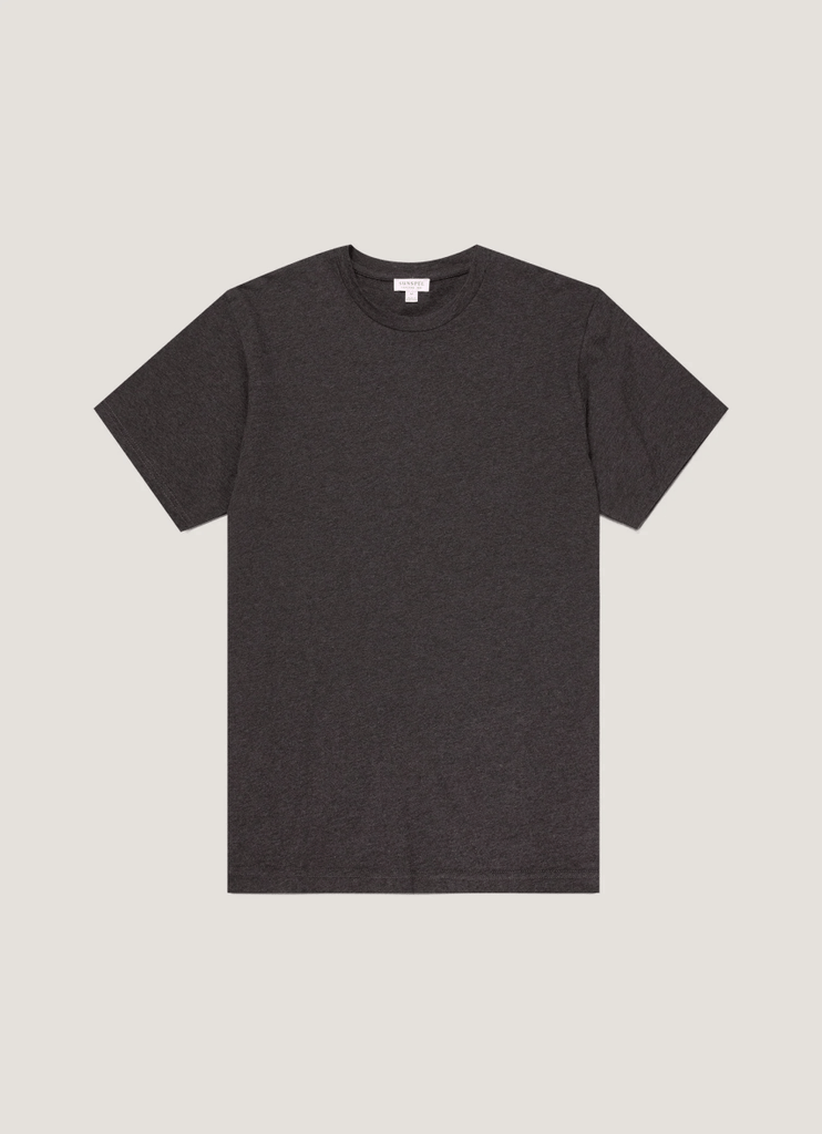 Riviera Crew T-Shirt / Charcoal Melange - STER/EO MUCT-ShirtSunspelMGrey