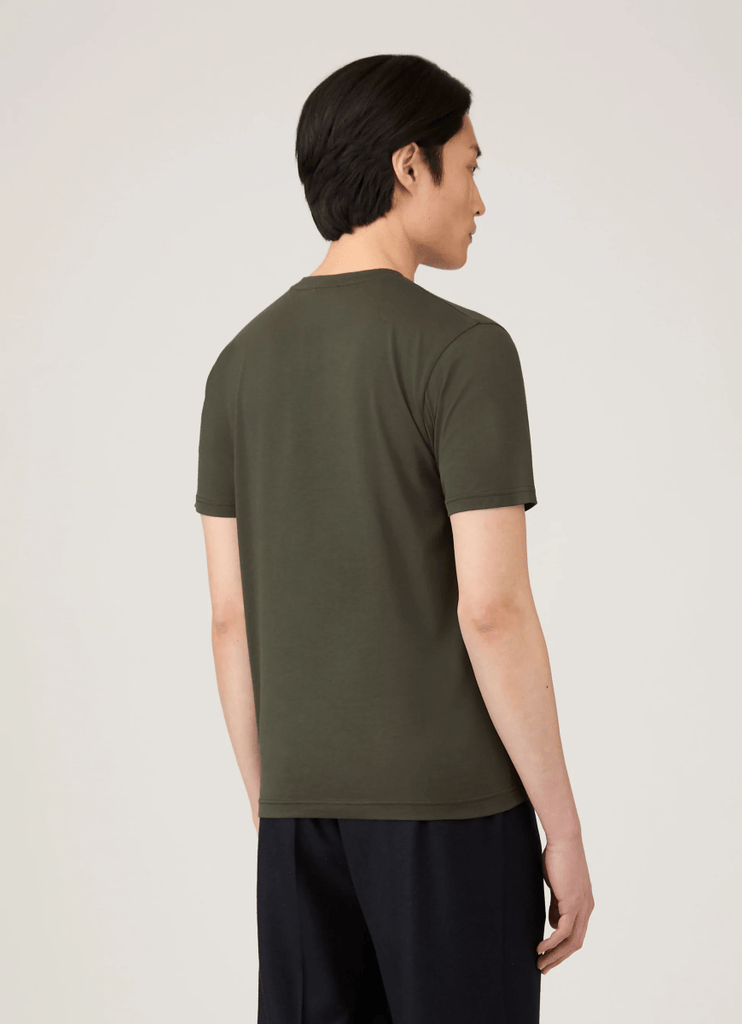Riviera Crew T-Shirt / Dark Green - STER/EO MUCT-ShirtSunspelMGreen