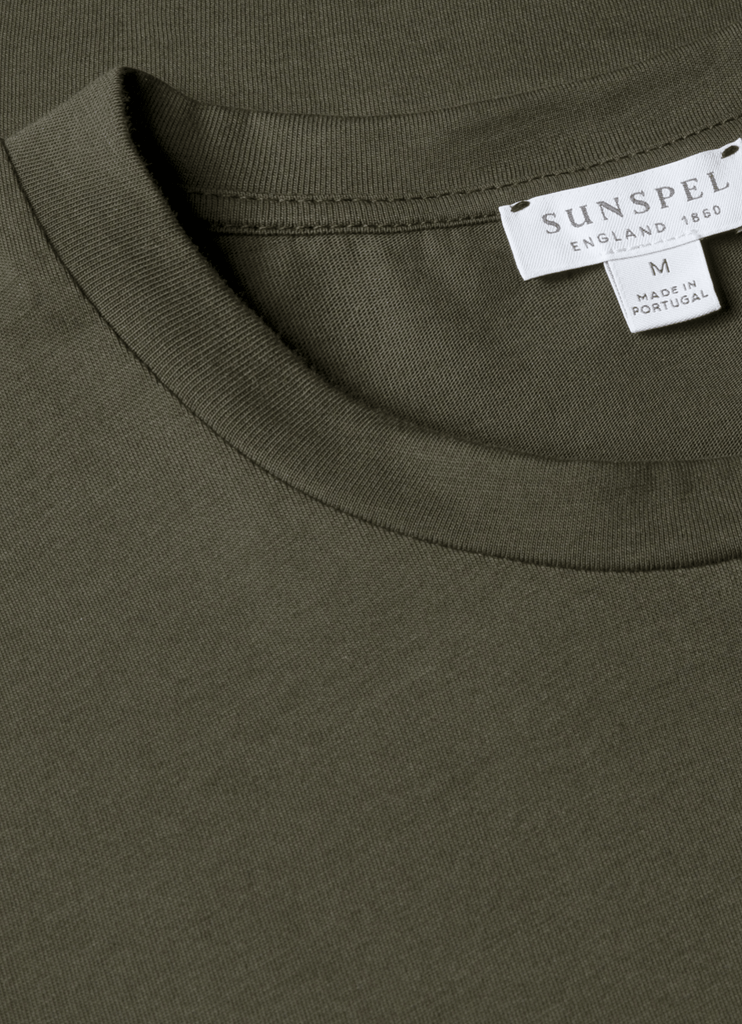 Riviera Crew T-Shirt / Dark Green - STER/EO MUCT-ShirtSunspelMGreen