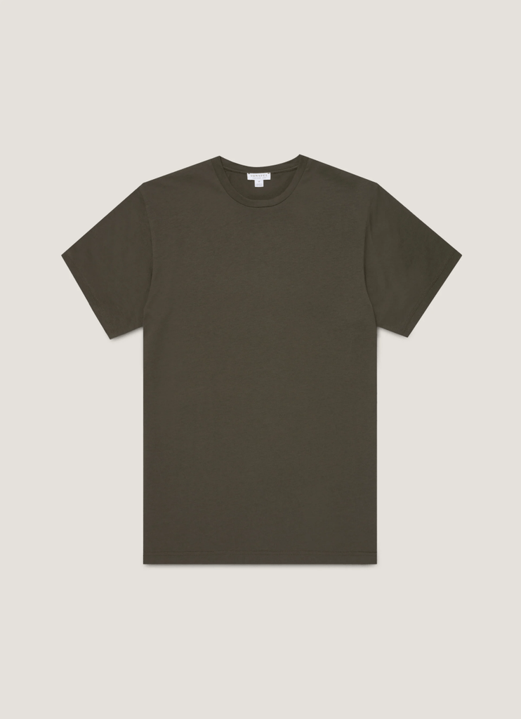 Riviera Crew T-Shirt / Dark Green - STER/EO MUCT-ShirtSunspelMGreen