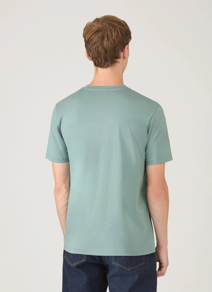 Riviera Crew T-Shirt / Steel Green - STER/EO MUCT-ShirtSunspelMGreen