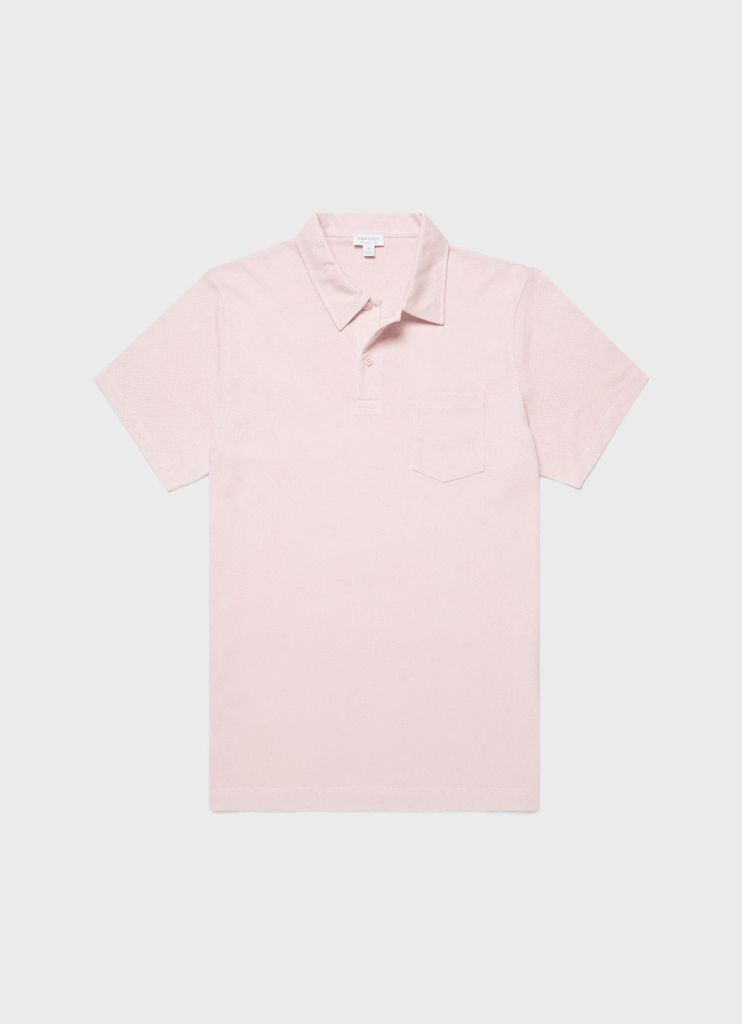 Riviera Polo / Pastel Pink - STER/EO MUCPolo - ShirtsSunspelMRose