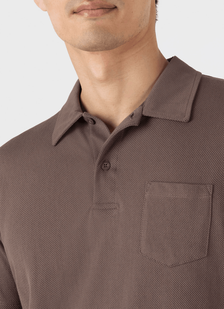Riviera Polo / Walnut - STER/EO MUCPolo - ShirtsSunspelMBrown