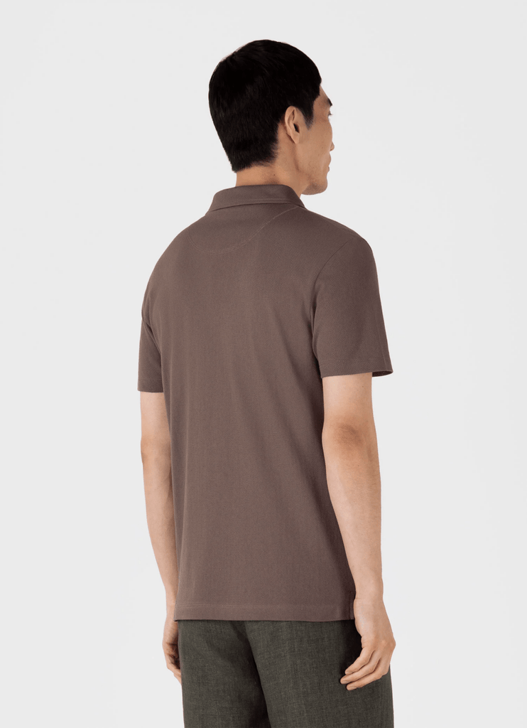Riviera Polo / Walnut - STER/EO MUCPolo - ShirtsSunspelMBrown