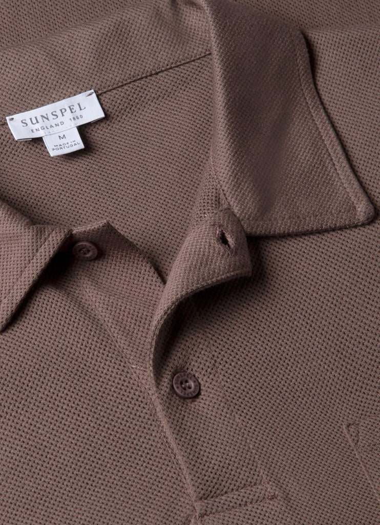 Riviera Polo / Walnut - STER/EO MUCPolo - ShirtsSunspelMBrown