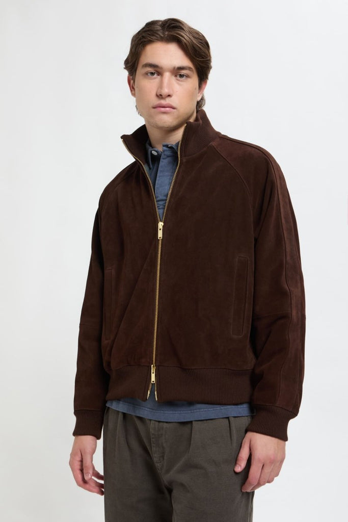 Rough Out Track Jacket / Chocolate - STER/EO MUCLeather JacketBaracuta40Brown