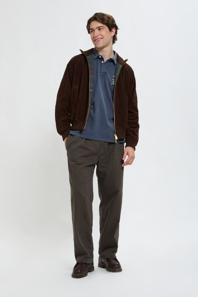 Rough Out Track Jacket / Chocolate - STER/EO MUCLeather JacketBaracuta40Brown
