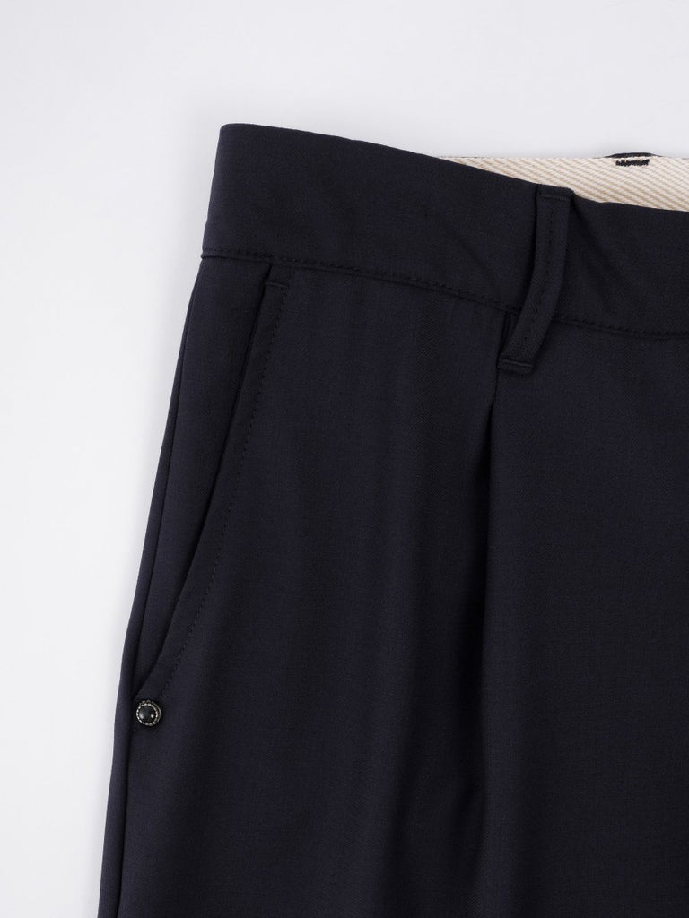 Sammy Pleated Wool Pant / Navy - STER/EO MUCTrousersWhite Sand46Blue