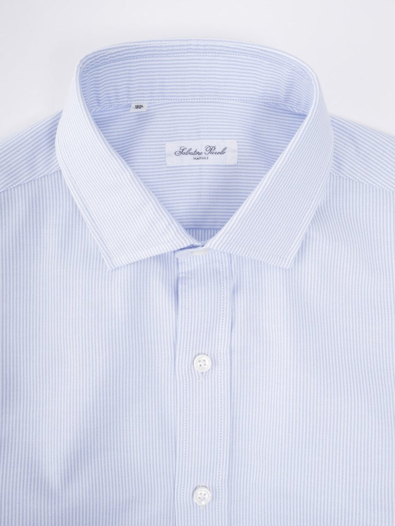 Shirt Classico Stripe / White/Navy Stripe - STER/EO MUCPatterned ShirtsSalvatore Piccolo40Blue