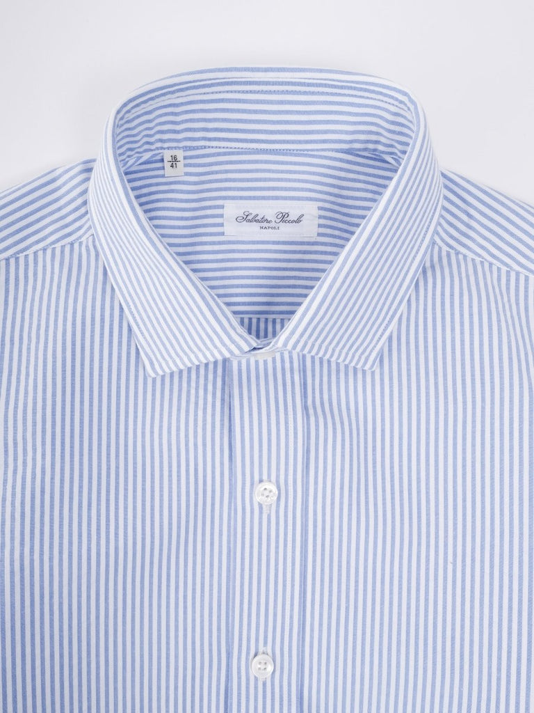 Shirt Classico Summer Stripe / Capri Azzuro Stripe - STER/EO MUCPatterned ShirtsSalvatore Piccolo40Blue