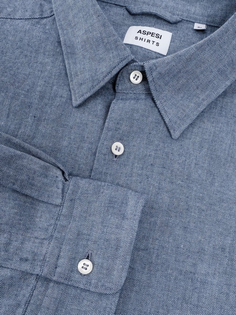 Shirt Comma Flannel / Sky Blue - STER/EO MUCPlain ShirtsAspesi40Blue
