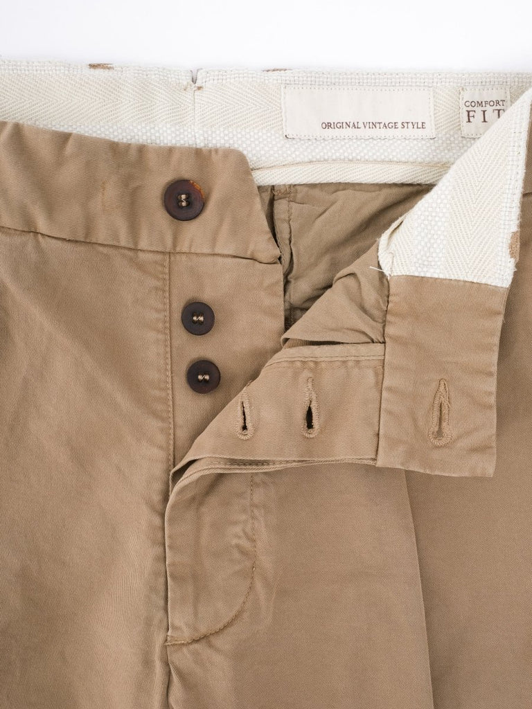 Sirio Pences Comfort Fit Pant / Noce - STER/EO MUCTrousersOriginal Vintage Style46Beige