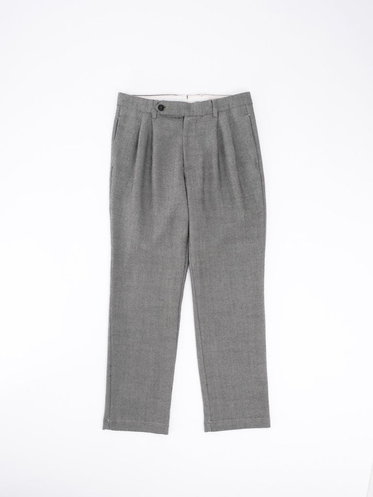 Smith Wool Doppia Pence Pant / Washed Stripe - STER/EO MUCTrousersOriginal Vintage Style46Grey