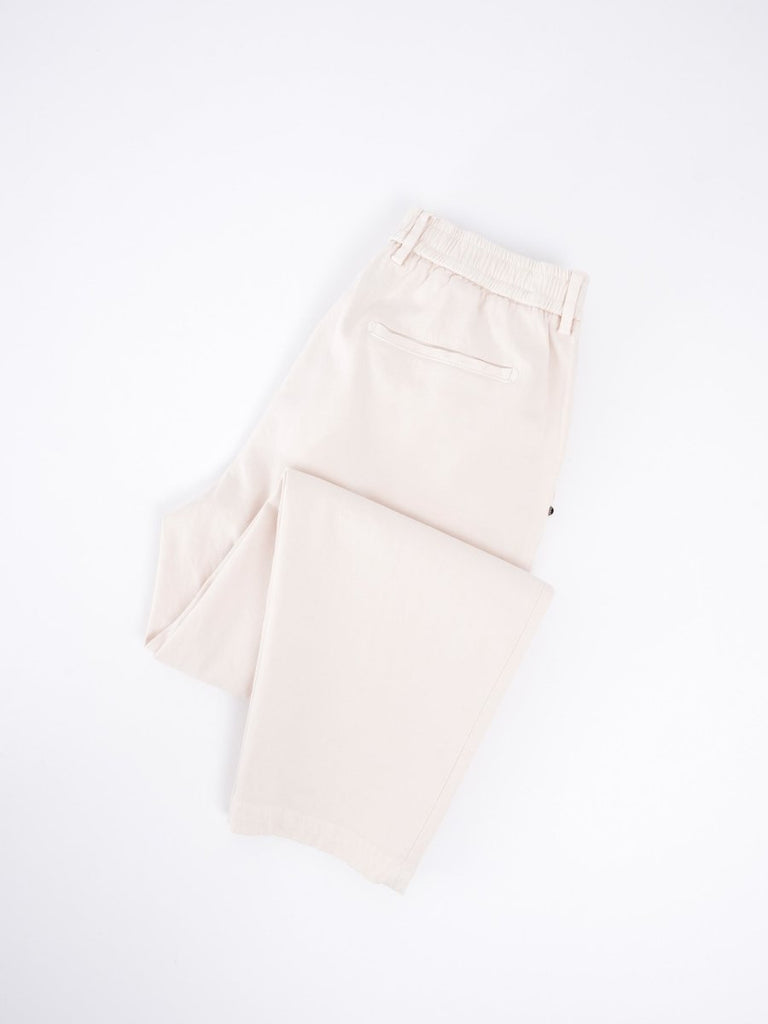 Steve Pleated Pant / Off White - STER/EO MUCTrousersWhite Sand46White