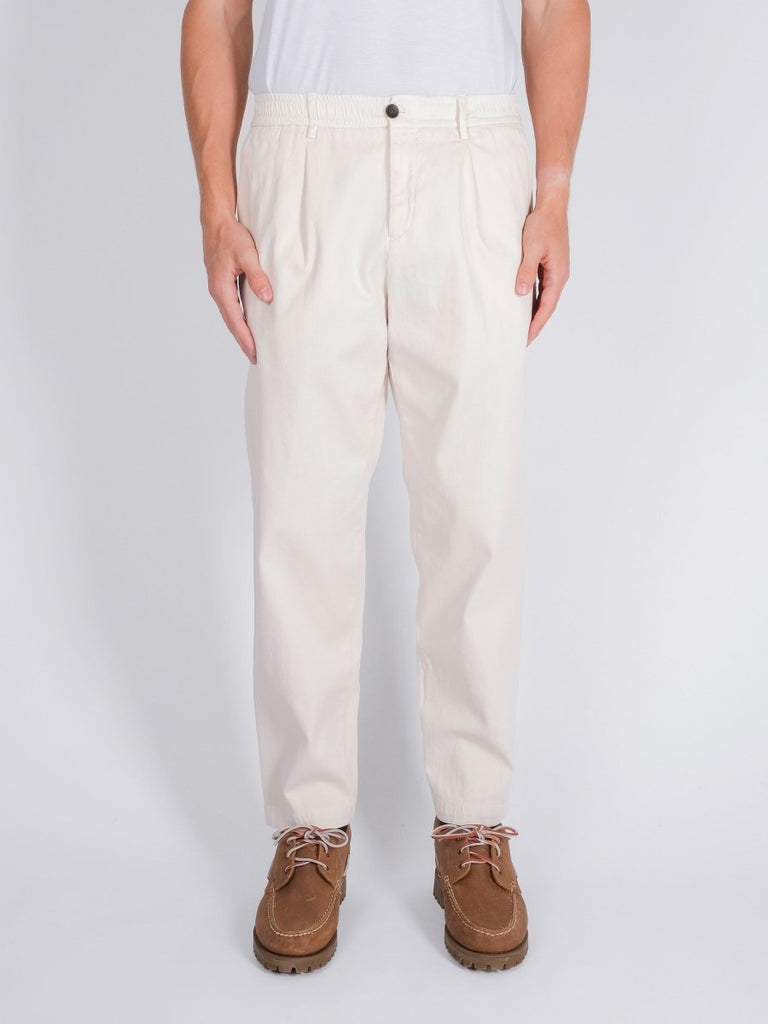 Steve Pleated Pant / Off White - STER/EO MUCTrousersWhite Sand46White