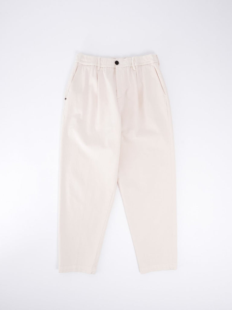 Steve Pleated Pant / Off White - STER/EO MUCTrousersWhite Sand46White