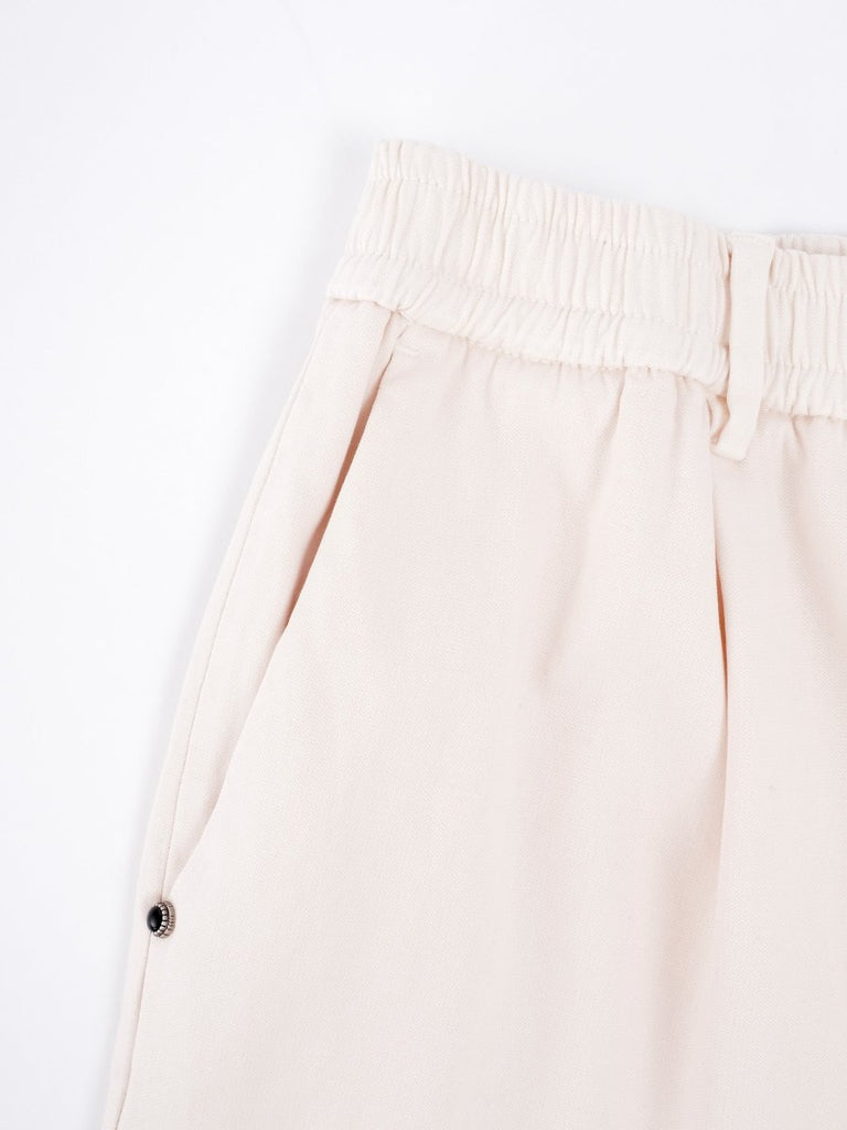 Steve Pleated Pant / Off White - STER/EO MUCTrousersWhite Sand46White