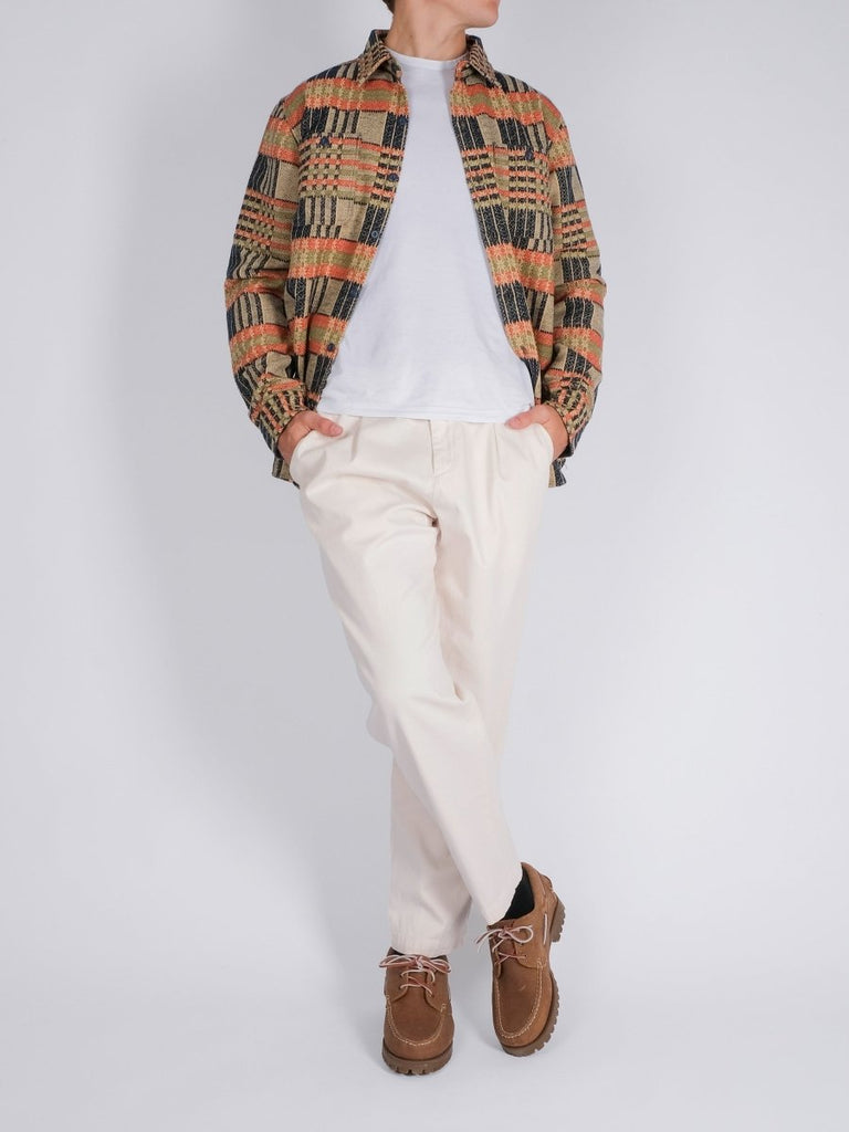 Steve Pleated Pant / Off White - STER/EO MUCTrousersWhite Sand46White