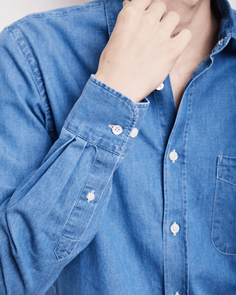 Storm Denim Shirt / Indigo - STER/EO MUCPlain ShirtsHartfordSBlue