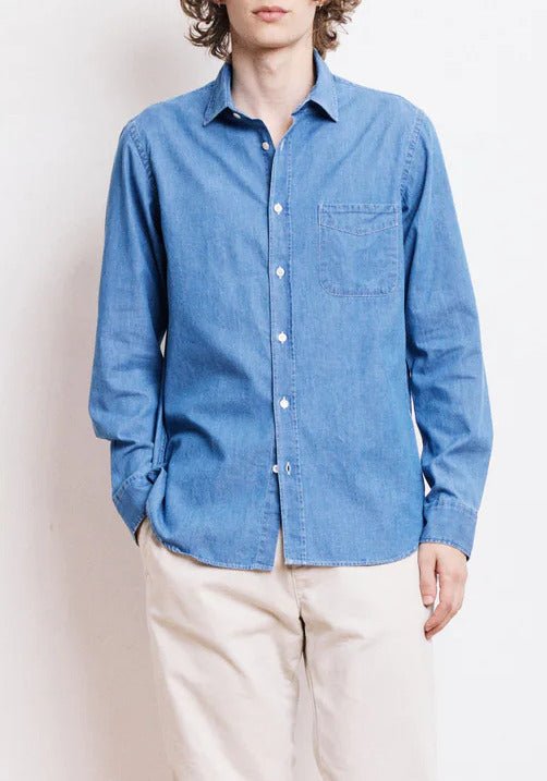 Storm Denim Shirt / Indigo - STER/EO MUCPlain ShirtsHartfordSBlue